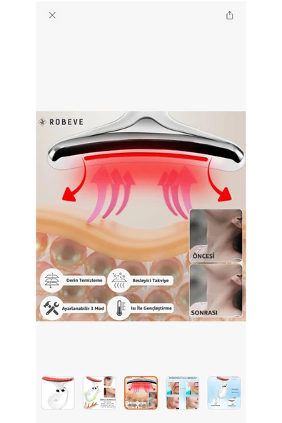 Melistansu Yüz ve Boyun Güzellik Cihazı Gıdı Sarkma Kırışıklık - Resim 3
