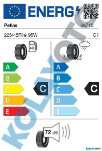 Petlas Multi Action PT565 225/45R18 95W RF M+S 3PMSF (4 Mevsim) (2023)