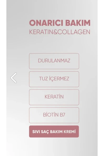 Melistansu Onarıcı Bakım Keratin&Collagen içerikli Sıvı Saç Bakım Kremi 200 ml (Durulanmaz) - 2