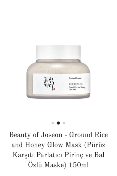 Melistansu Kore Serisi Yüz Maskesi (Pürüz Karşıtı Parlatıcı Pirinç ve Bal Özlü Maske) 150ml