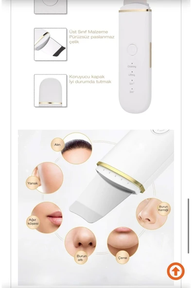 Melistansu Yüksek Frekanslı Eksfoliasyon Yüz Akne ve Siyah Nokta Giderici Temizleme Cihazı - Resim 3