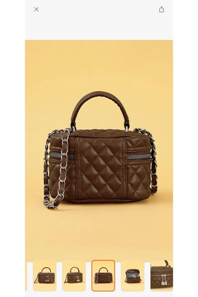 Melistansu Yumuşak Deri Çapraz Askılı Fermuarlı Tek Gözlü Küçük Boy El Omuz Çantası(İthal) - 5