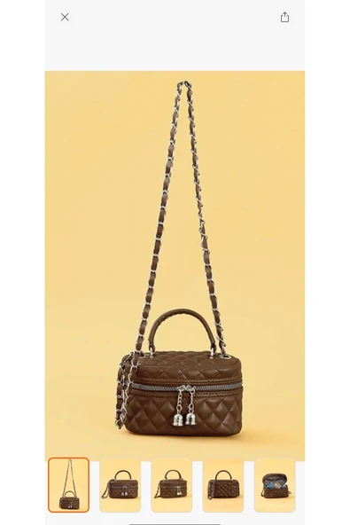 Melistansu Yumuşak Deri Çapraz Askılı Fermuarlı Tek Gözlü Küçük Boy El Omuz Çantası(İthal) - 2