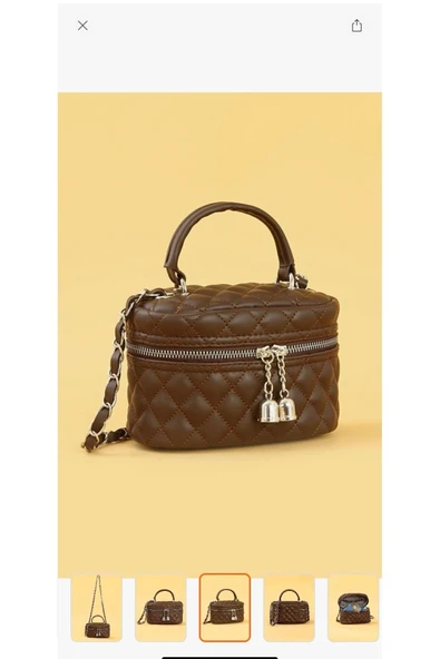 Melistansu Yumuşak Deri Çapraz Askılı Fermuarlı Tek Gözlü Küçük Boy El Omuz Çantası(İthal) - 4