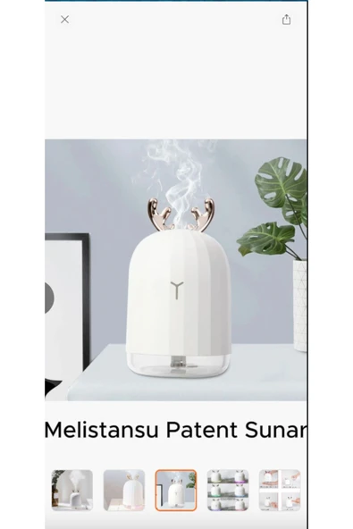 Melistansu 7 LED Işıklı Hava Nemlendirici Aroma Buhar Makinesi 220ML Esansiyel Aromatik Temizleyici - 4