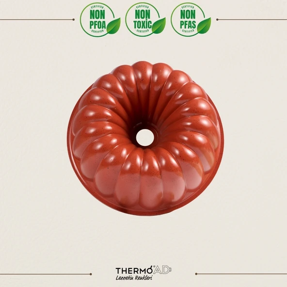 ThermoAD | Dilimli Kek Kalıbı | Kırmızı | 26cm - 2