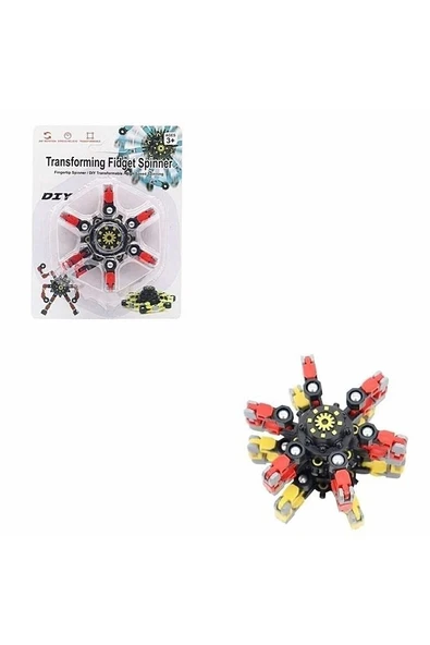 Fidget Spinners Dönüştürülebilir Zincir Robot Oyuncak Stres Çarkı