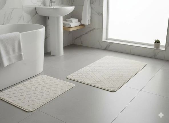 BANYO KLOZET PASPASI 2 Lİ FETHİYE BEJ ürün görseli