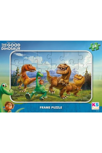 Ks Puzzle 24 Parça Good Dinosaur Frame Puzzle