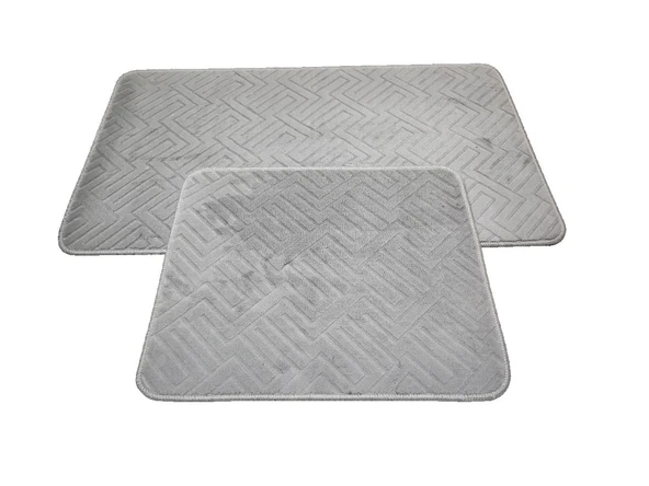 2 Lİ BANYO SETİ MİLAS GRİ - 2