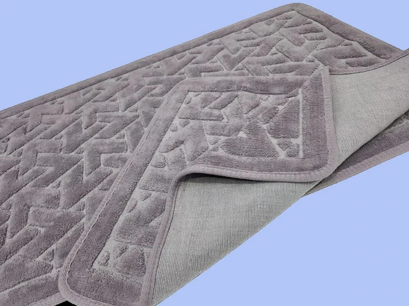 BANYO PASPASI 2'Lİ SET KARO MOR - Resim 2