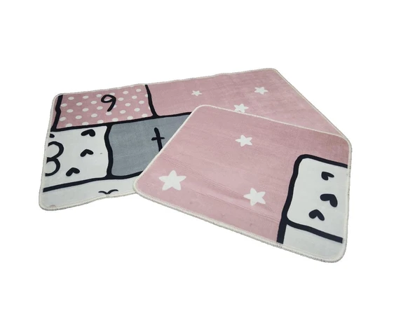 BANYO PASPASI 2'Lİ SET 3D BASKILI YILDIZ - Resim 2