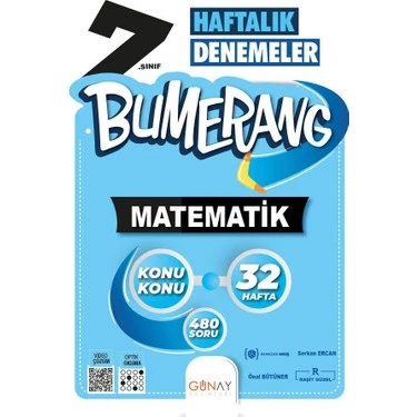 Günay Yayınları Bumerang 7. Sınıf Matematik Haftalık Denemeler