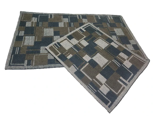 BANYO PASPASI 2'Lİ SET BLUNİTY PLAİD HAKİ - Resim 3