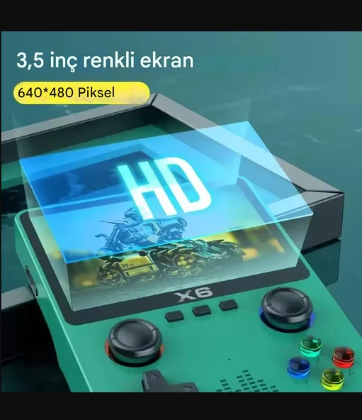 QASUL X6  4K HD çıkışı 10000 3D oyunları 16GB Mini küçük kutu TV oyun konsolu Retro Video oyunu konsolları - 2