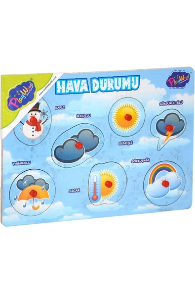 Strongart Ahşap Tutmalı Hava Durumu Puzzle