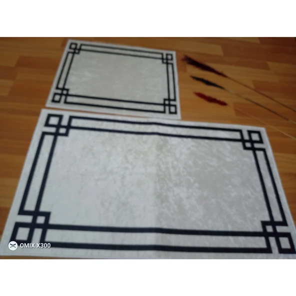 2Lİ BANYO SETİ BASKILI LUNA BEYAZ - 9