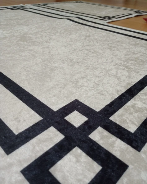 BANYO PASPASI 2'Lİ SET BASKILI LUNA BEYAZ - Resim 4