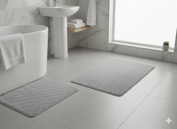 BANYO PASPASI 2'Lİ SET FETHİYE GRİ ürün görseli