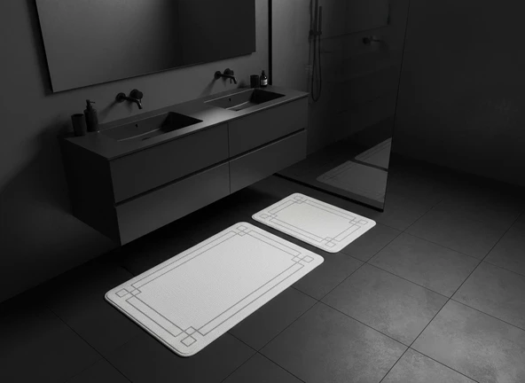 BANYO PASPASI 2'Lİ SET SET ASOS EKRU ürün görseli