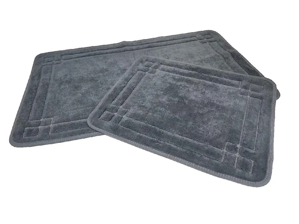 BANYO PASPASI 2'Lİ SET SET ASOS ANTRASİT - Resim 2