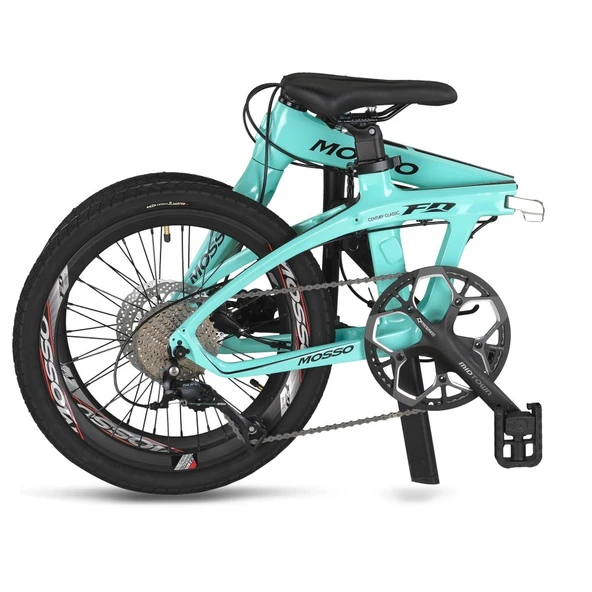 20J MOSSO FOLD Z-9S KATLANIR BİSİKLET - MAVİ SİYAH - 4