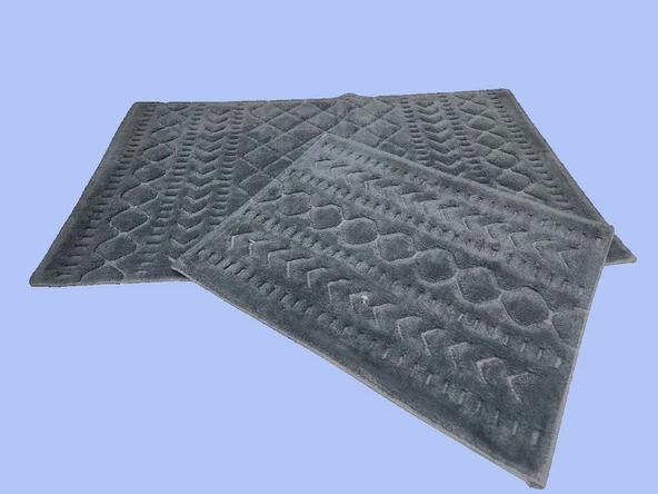 BANYO PASPASI 2'Lİ SET LİSA ANTRASİT - Resim 3