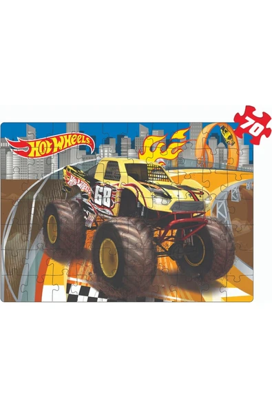 Diytoy Hot Wheels 2 İn 1 Puzzle Seti - 2