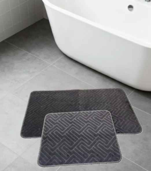 BANYO PASPASI 2'Lİ SET MİLAS ANTRASİT ürün görseli