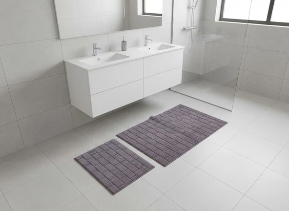 BANYO PASPASI 2'Lİ SET ERGUVAN MOR ürün görseli