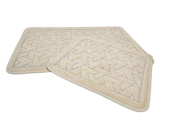 BANYO PASPASI 2'Lİ SET KARO CAPUCCİNO - Resim 3