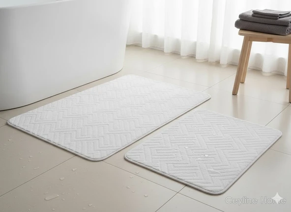 BANYO PASPASI 2'Lİ SET MİLAS BEJ ürün görseli