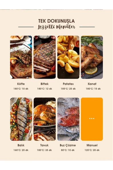 Af539t Xl Borcam Hazneli Airfryer 5.5 L Fritöz - Resim 3