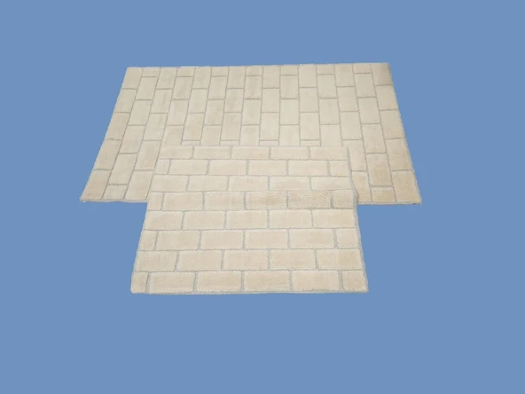 BANYO PASPASI 2'Lİ SET ERGUVAN CAPUCCİNO - Resim 3