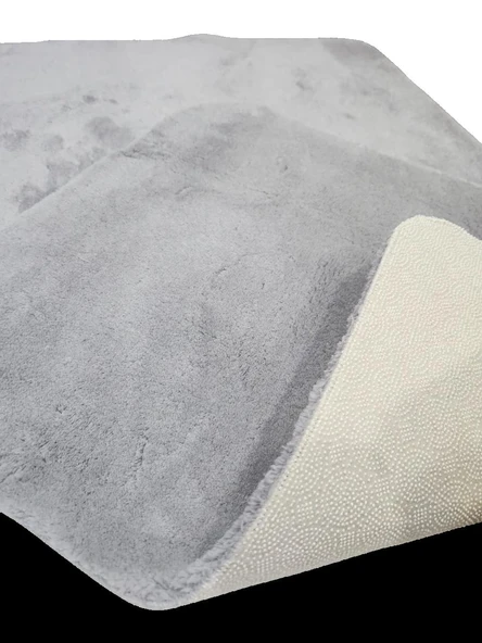 BANYO PASPASI 2'Lİ SET SET PUFF GRİ - Resim 3