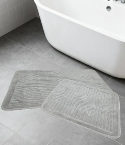 BANYO PASPASI 2'Lİ SET LOTUS GRİ ürün görseli