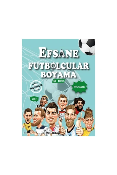 Efsane Futbolcular Boyama Kitabı