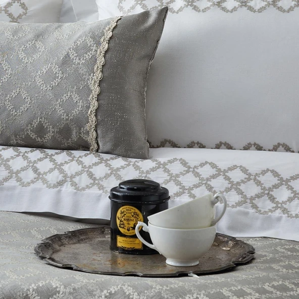 APRİCİTAS HOME EXCLUSİVE 11 PRÇ ÇEYİZ SETİ TİLYA ANTRASİT - Resim 2