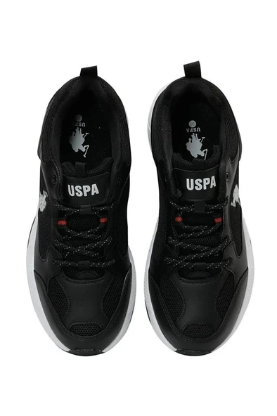 U.S. Polo Assn. MAYBE WMN 5FX 101947172 Kadın Spor Ayakkabı Siyah Beyaz 36-40 - Resim 4