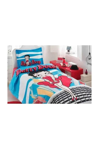 TEK KİŞİLİK COMPLETTE SET BETTY BOOP