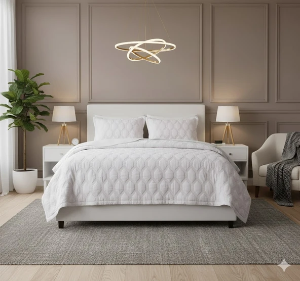 VNL STAR ÇİFT KİŞİLİK YATAK ÖRTÜSÜ LİLA ürün görseli