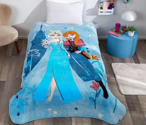 LİSANSLI TEK KİŞİLİK BATTANİYE FROZEN FLOWER POWER - 3