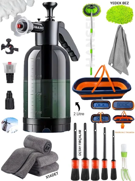 11’li Efsane Set Araba Yıkama Bakım Seti Fırsat Full Oto Bakım Temizlik Seti.