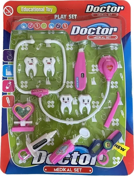 KARTELALI BÜYÜK DİŞLİ DOKTOR SETİ
