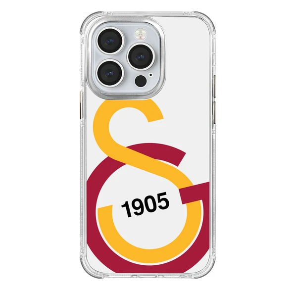 iPhone 14 Pro Galatasaray Büyük Logo Şeffaf Telefon Kılıfı