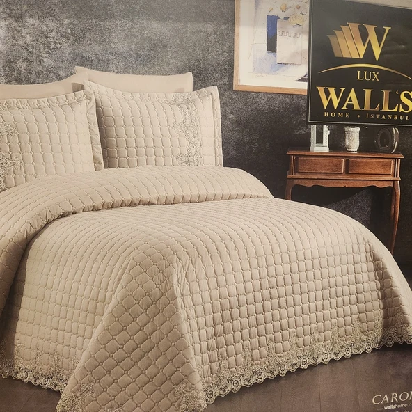 WALLS YATAK ÖRTÜSÜ SETİ 6 PARÇA CAROLİNA BEJ
