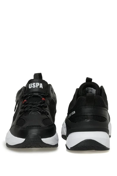 U.S. Polo Assn. MAYBE WMN 5FX 101947172 Kadın Spor Ayakkabı Siyah Beyaz 36-40 - Resim 5