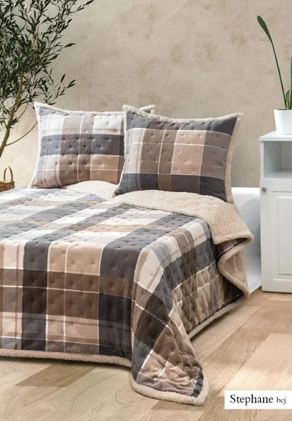 ÇİFT KİŞİLİK BATTANİYE SETİ  ALLDAY STEPHANE KAHVE - 2