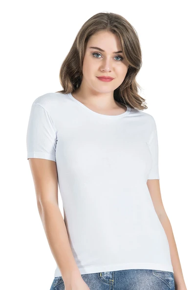 Beruflic Yarım Kol Bisiklet Yaka Kadın Tişört 228 - 3