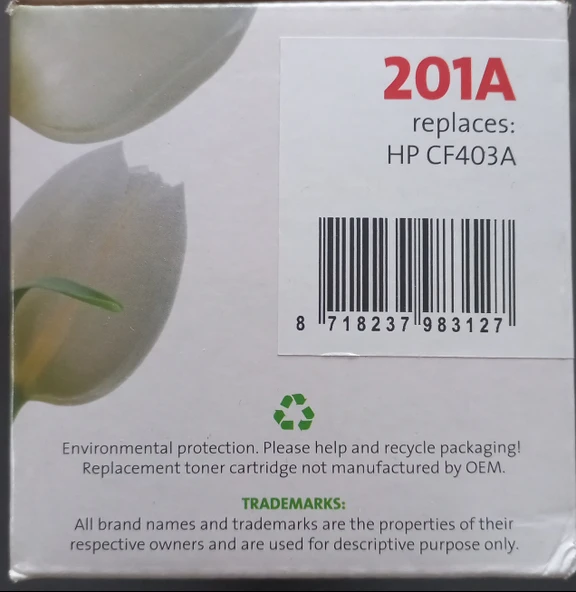 HP 201A CF403A TONER KIRMIZI,MAGENTA,MUADİL,İTHAL ÜRÜN - 3